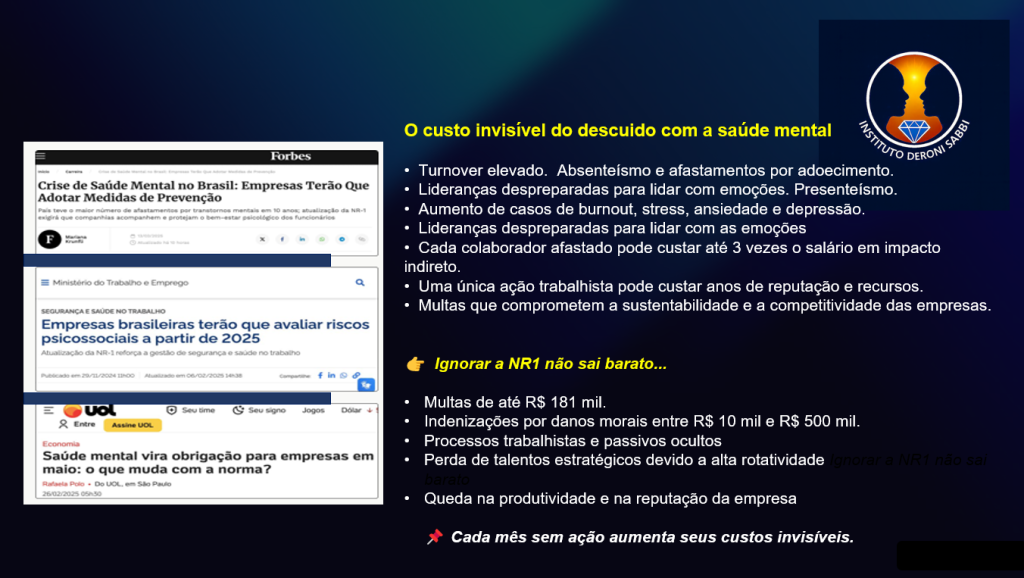 Saude Mental, NR1, Riscos sociais,