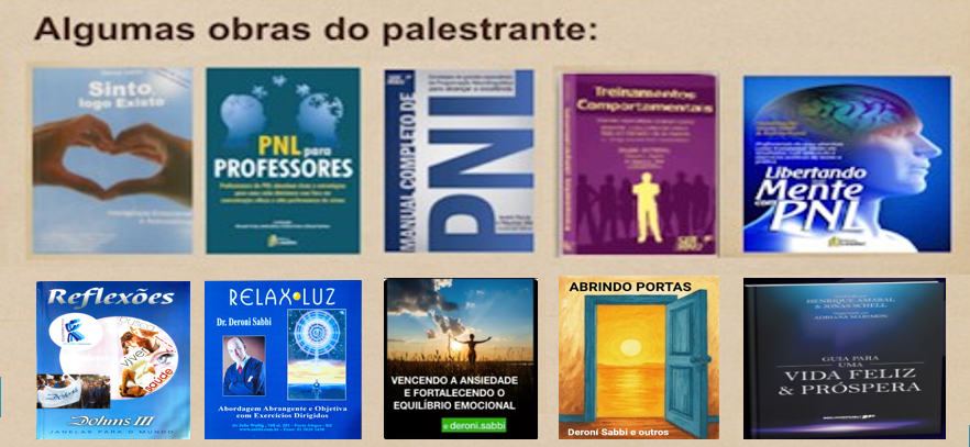 livros de Deroni Sabbi, Sinto,logo Existo, Libertando sua mente com a PNL e outros